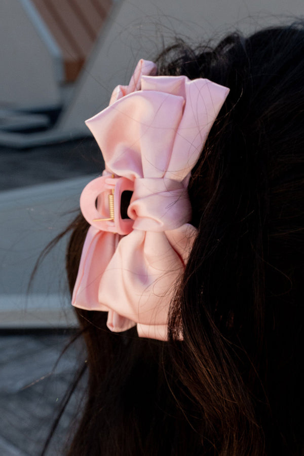 Pink Sweet Bow Knot Large Hair Clip