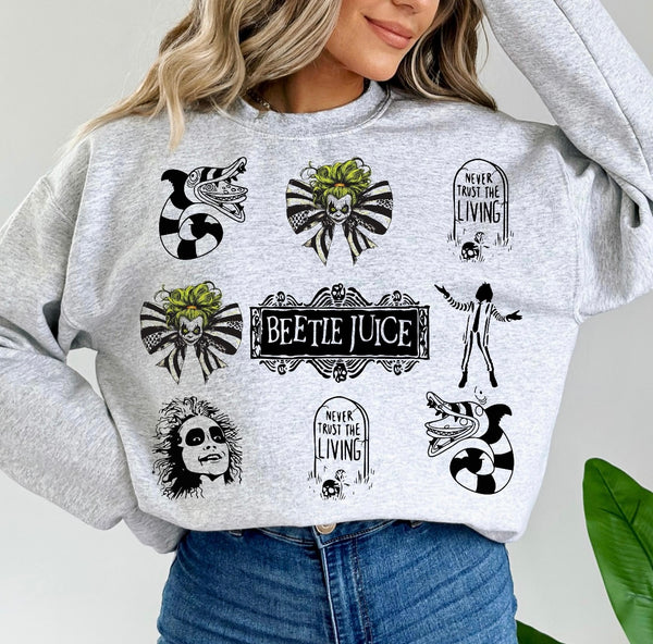 Beetlejuice sweatshirt adult/youth