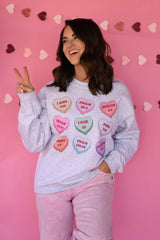 Bible Candy Hearts sweatshirt