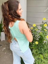 Minty Fresh knit tank