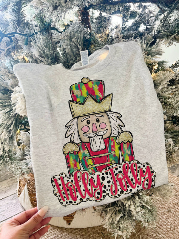 Holly Jolly nutcracker tee