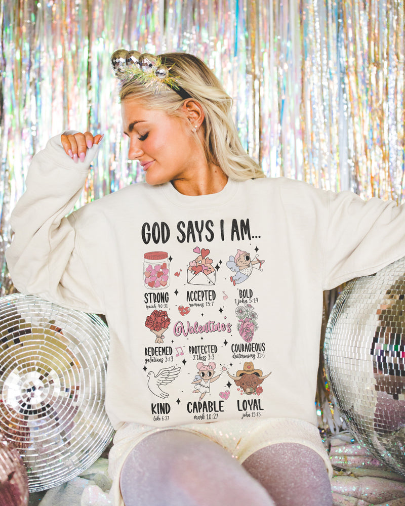 God says I am… sweatshirt