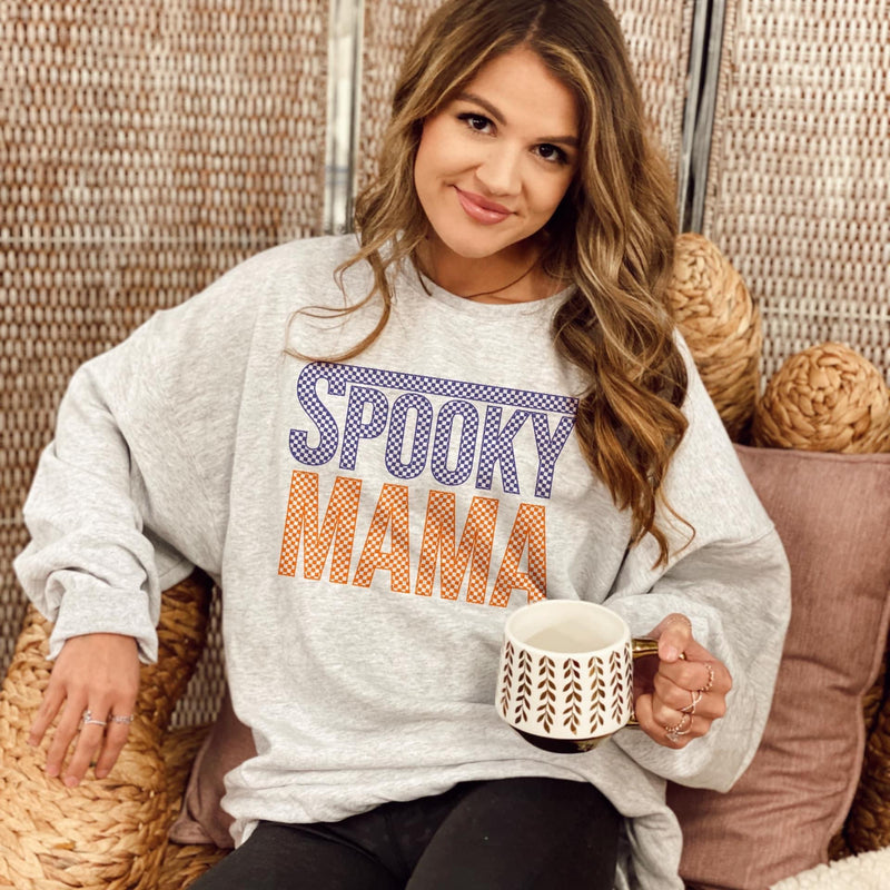 Spooky Mama Checker sweater