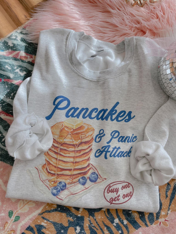 Pancakes and panic attacks sweatshirt