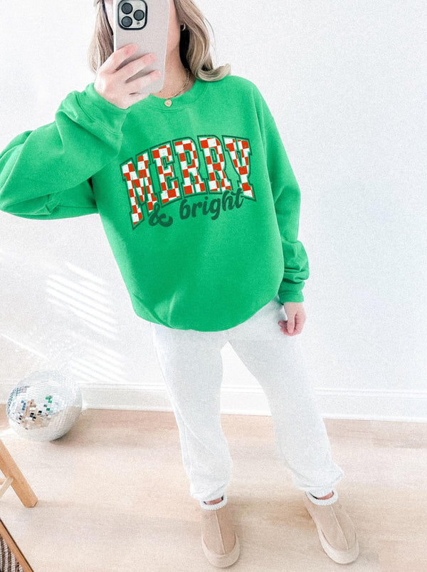 Merry & Bright Christmas sweatshirt