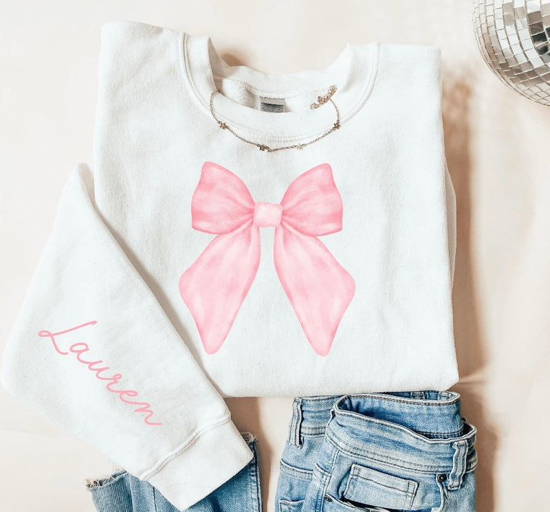 Coquette bow 🎀 custom sweatshirt