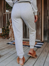 Grey Long Sleeve Pullover & Jogger Pants Loungewear Set