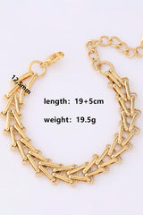 Gold Link Chain Minimalist Bracelet