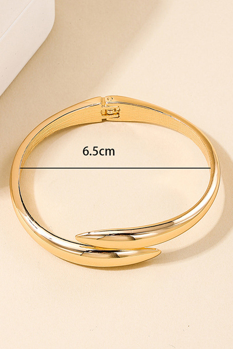 Gold Minimalist Open Bangle Bracelet