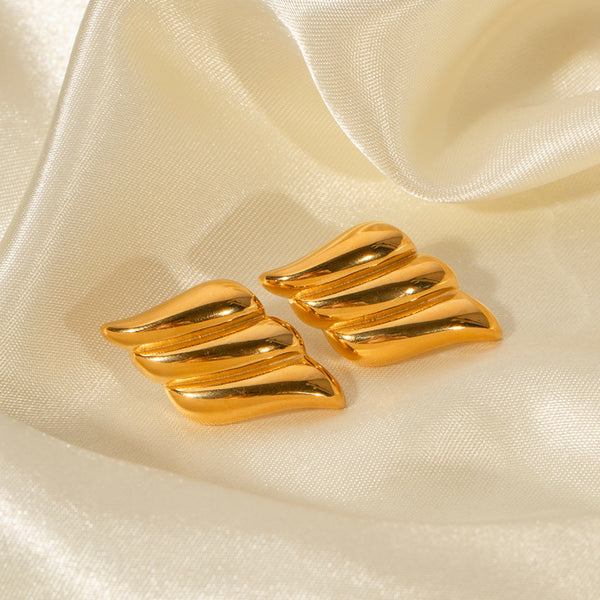 Minimalist 18K Gold-Plated Earrings