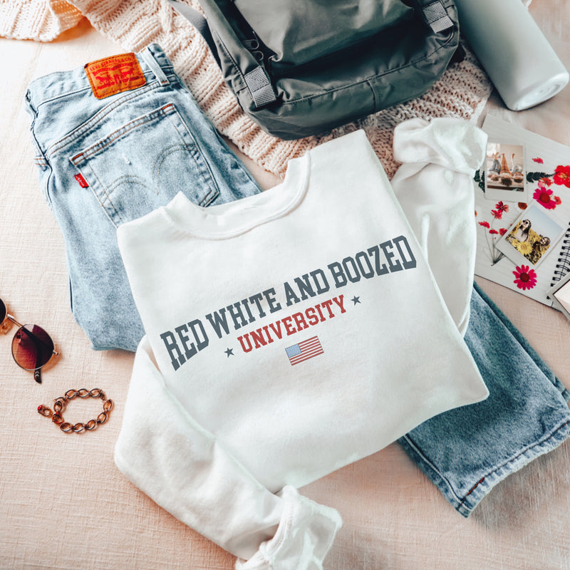 Classic red white & boozed (tank/tee/sweater)