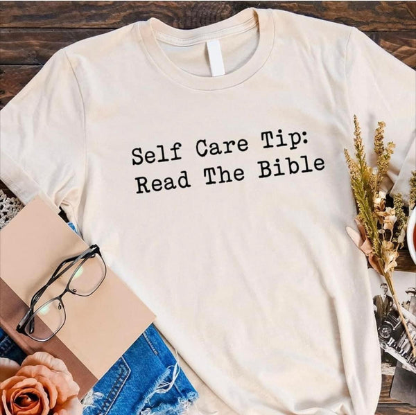 Self care tip: read your Bible tee