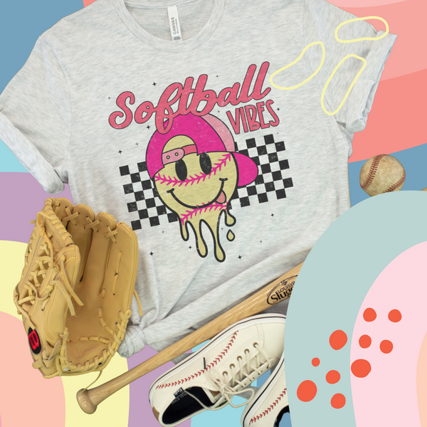 Softball vibes tee