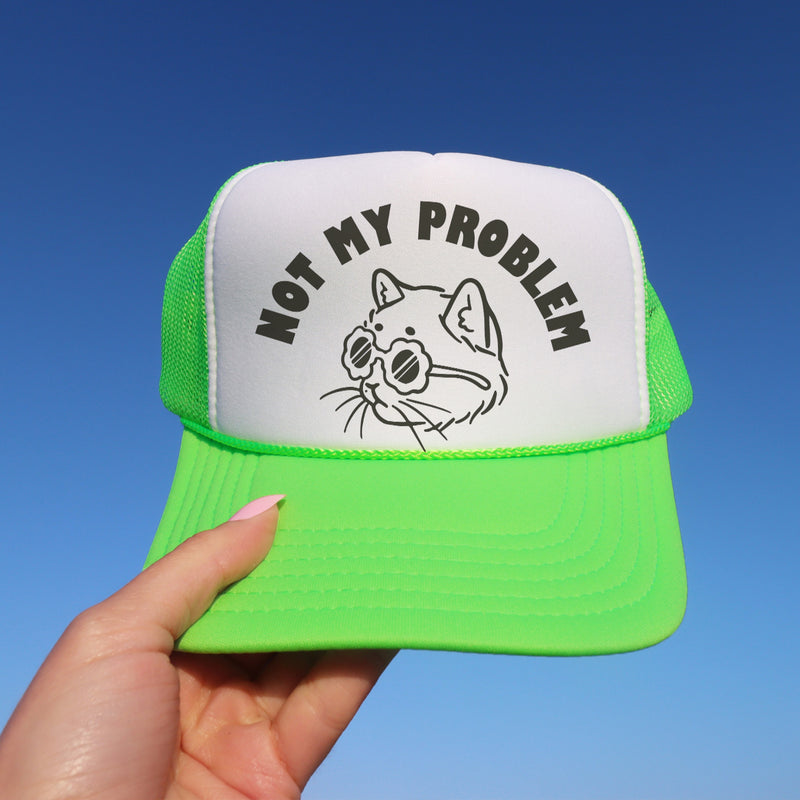 Not My Problem kitty tee / hat