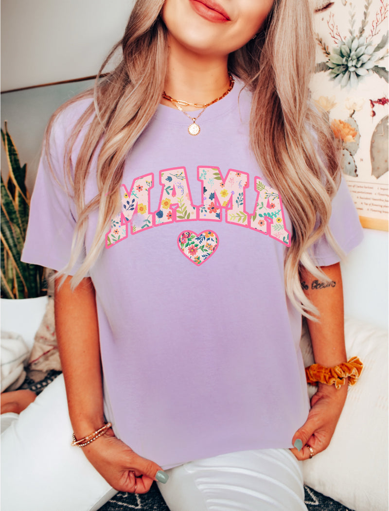 Floral Spring MAMA tee