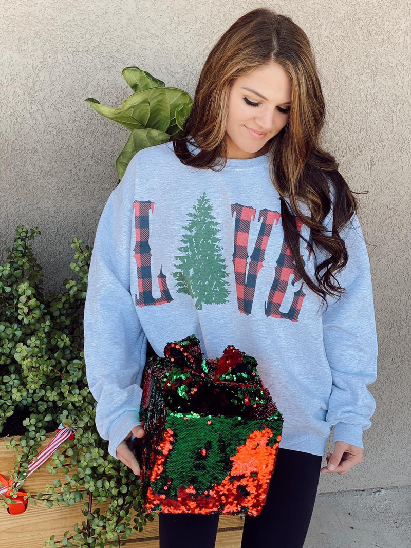 Love Christmas tree sweater