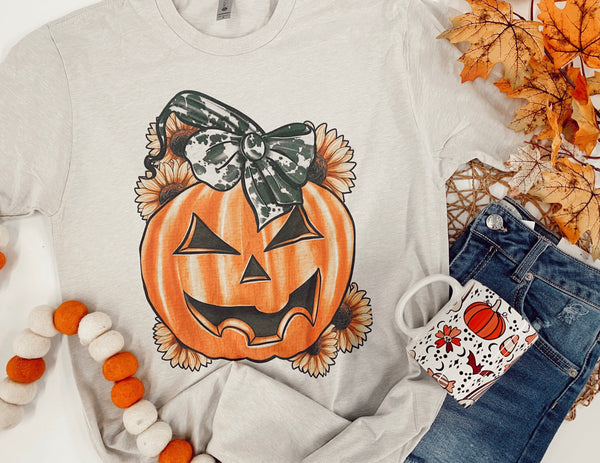 Sunflower Chic Pumpkin Tee