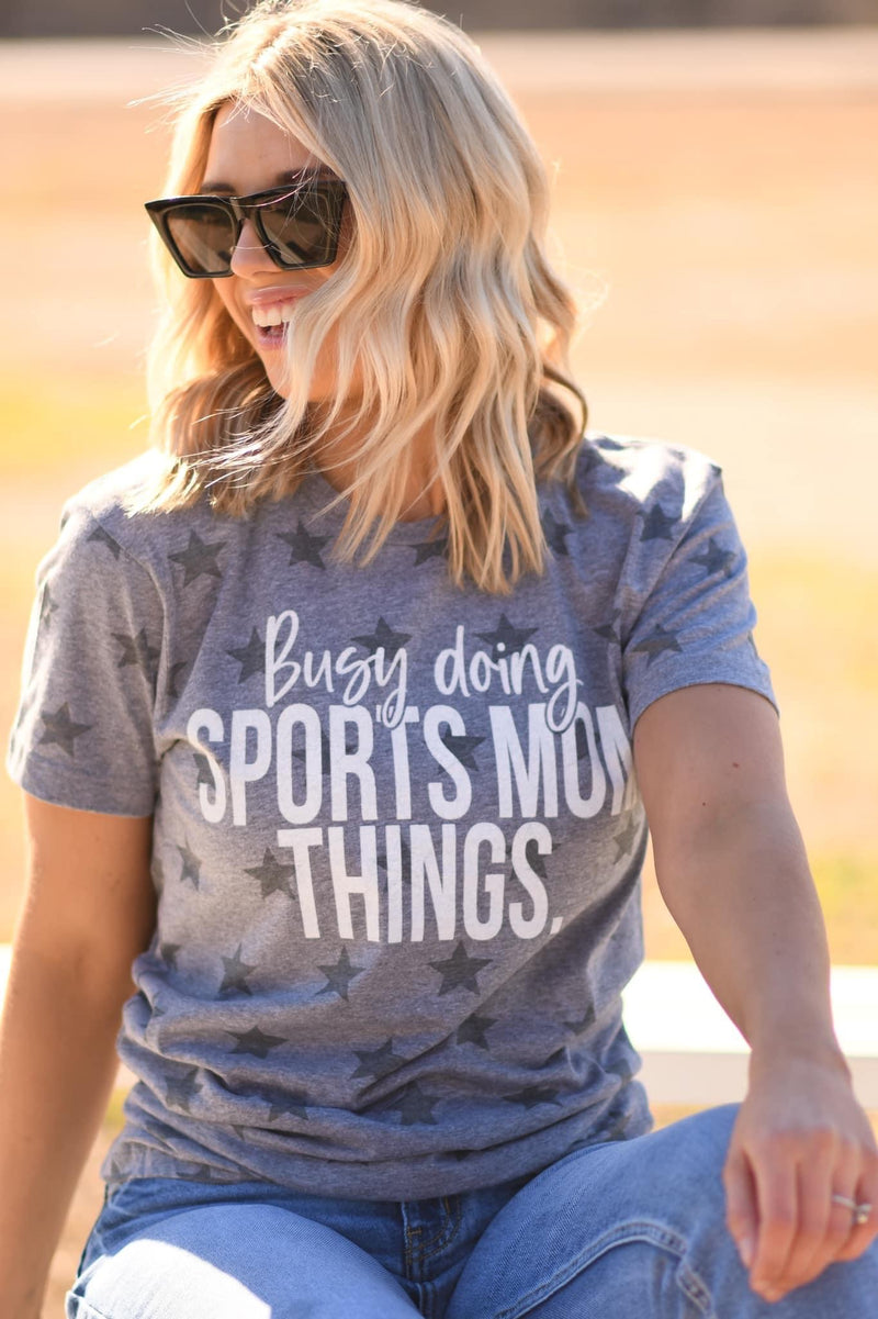 Busy Doing Sports Mom things tee
