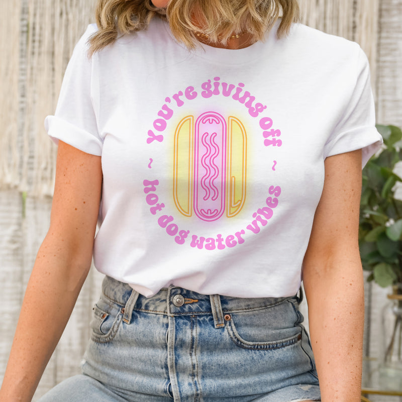 Giving off hot dog water vibes tee