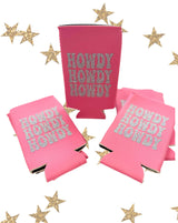 Howdy Stacked glitter Slim Can Cooler