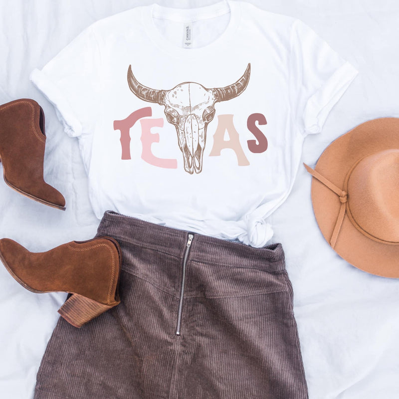 Retro Texas Steer Tee