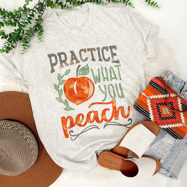 Practice What You Peach Tee