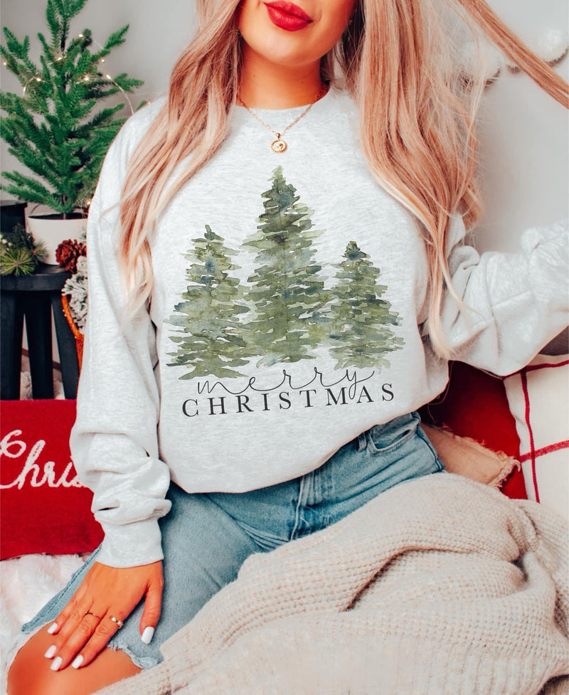 Merry Christmas simple tree sweater