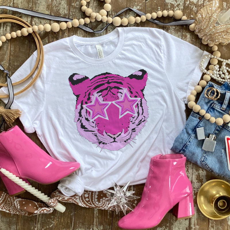 Starry Eyed Tiger tee