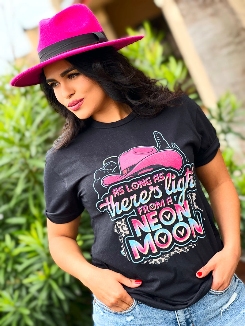 As long as there’s light from a neon moon tee