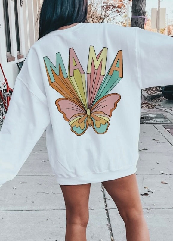 MAMA butterfly sweater/tee