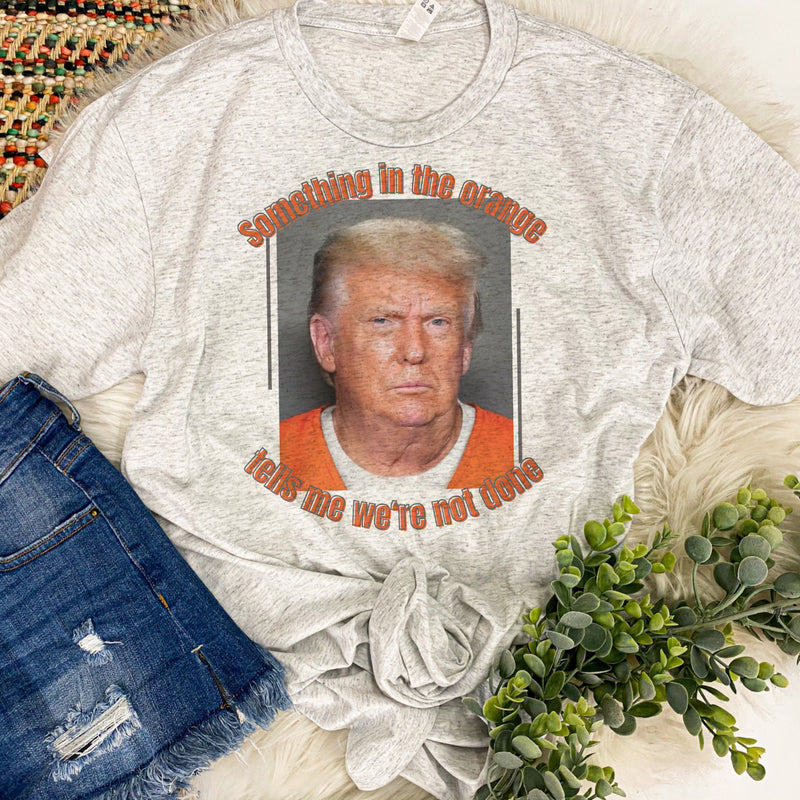 Something in the orange… Trump tee