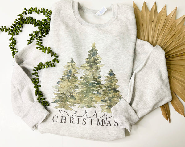 Merry Christmas simple tree sweater