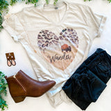 Wander Buffalo Heart Tee