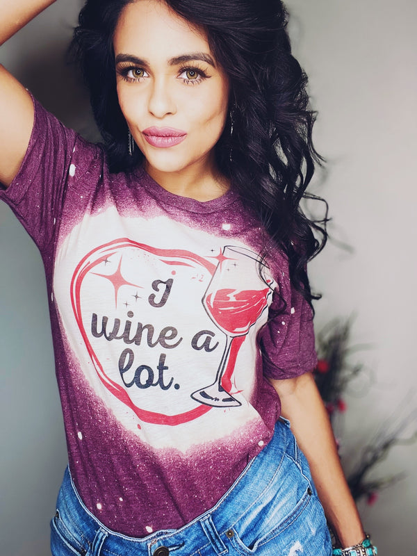 I wine a lot tee