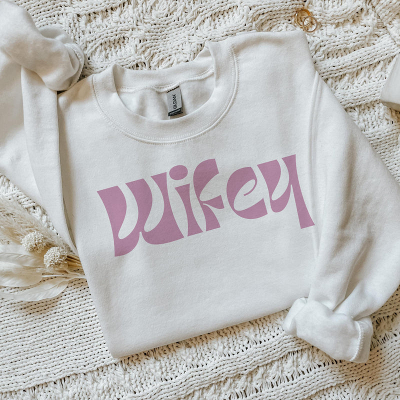 Wifey • Custom Wedding date sweater