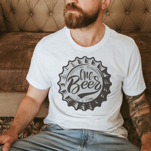 Surviving Fatherhood one Beer at a time tee