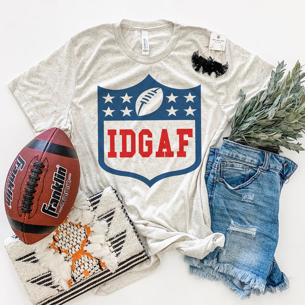 idgaf Football funny tee