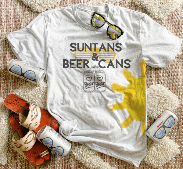 Suntans & Beer Cans Tee