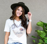 Wander Buffalo Heart Tee