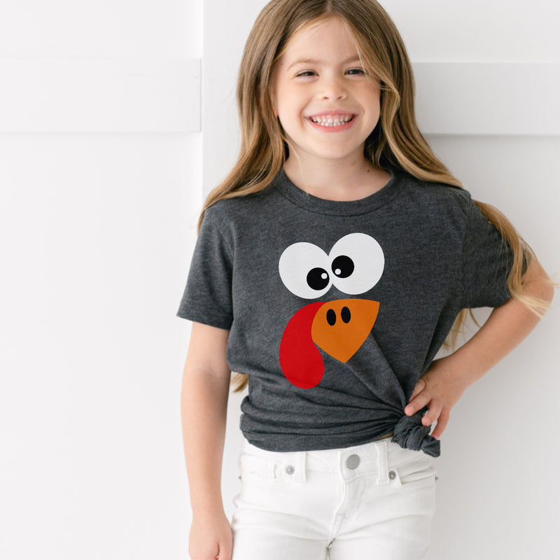 Cute Turkey Face tee (adult & youth)