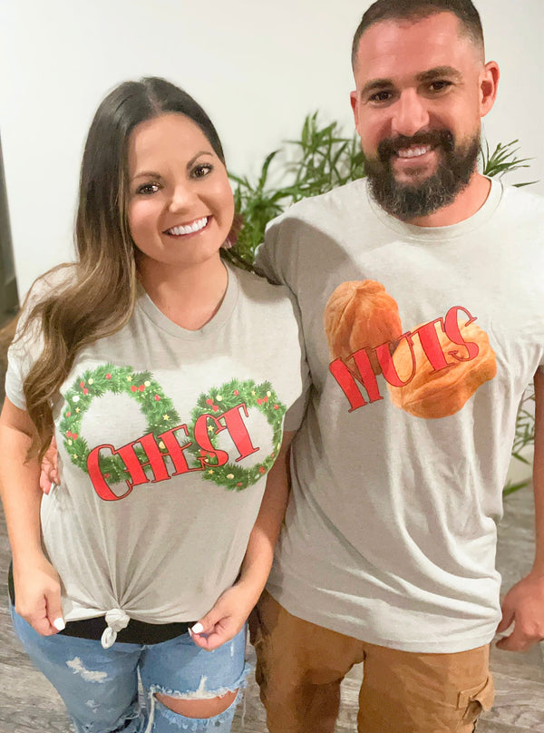 Chest / Nuts Chestnut Couples/Bestie tees