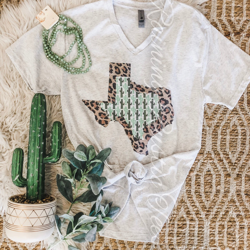 Leopard 🌵 cactus TX tee